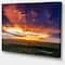 Designart - Dramatic Sunset over Prairie - Large Landscape Canvas Art